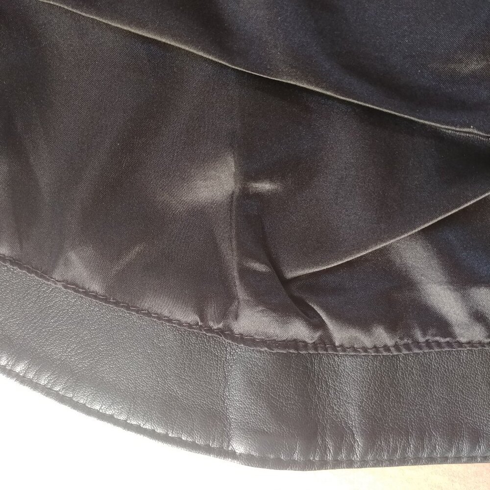 Real Leather Black Zipper Zip-up Vest Germany Fully Lined Mens Small S - Picture 8 of 13